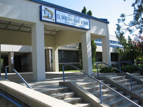 Front steps to the school