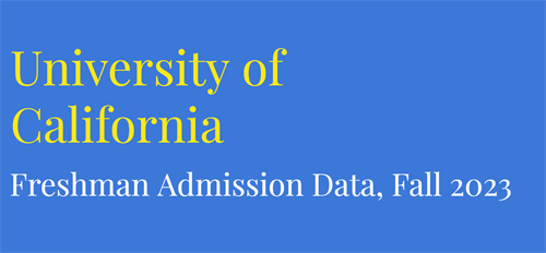 UC Admit Data